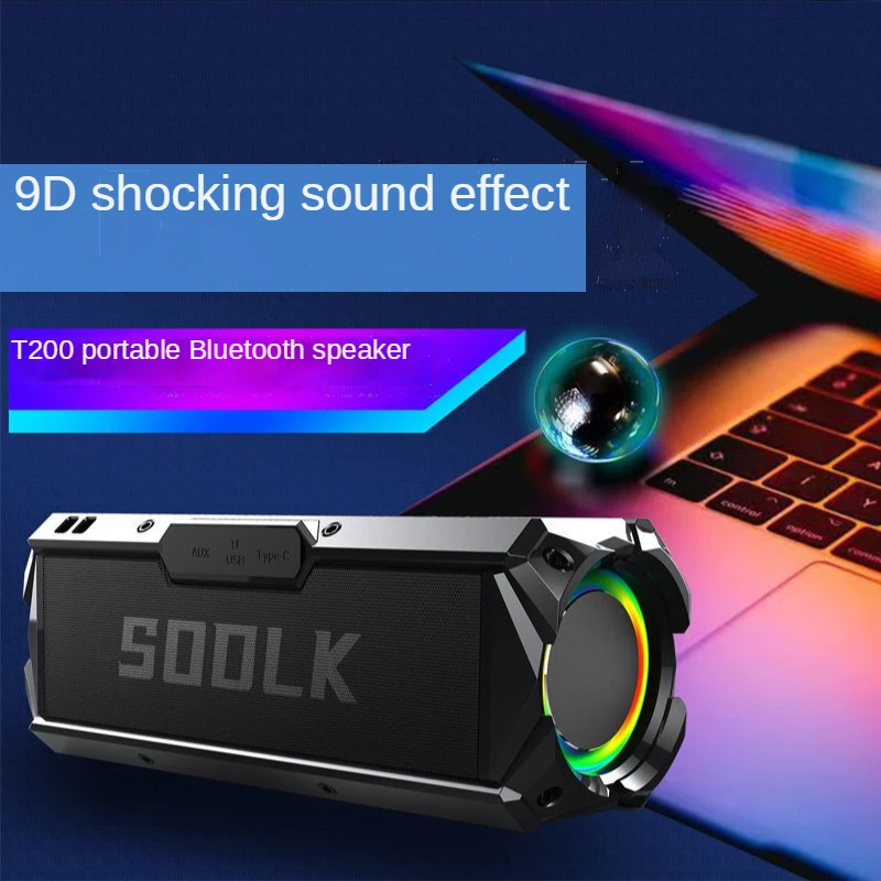 

Bluetooth-Колонка Caixa De SomRGB портативная, 100 Вт, четыре колеса