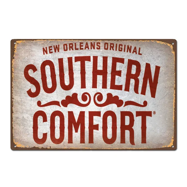 

Vintage Retro Southern Comfort Whiskey Tin Sign Metal Sign Metal Poster Metal Decor Wall Sign Wall Poster Wall Decor