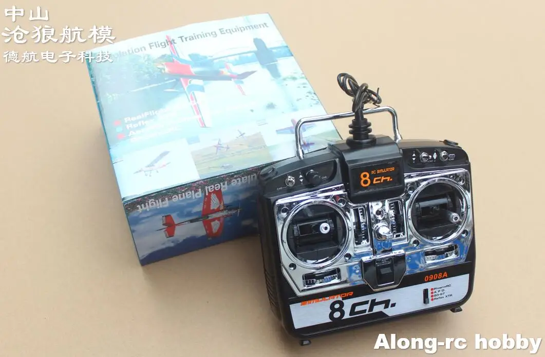 

8CH RC Simulator Flight Helicopter 3D airplane MultiCopter Quad Simulator 0908A Mode 1 Mode 2 With CD Real G7 Phoenix 5.0