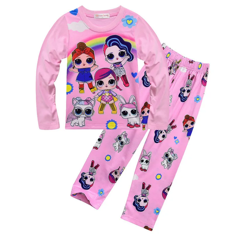 Пижама с надписями для малышей летний комплект из футболки длинным рукавом и