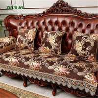zhuo mo luxury chenille sofa cover european jacquard cushion for living room slip resistant seat couch cover lace decor for home