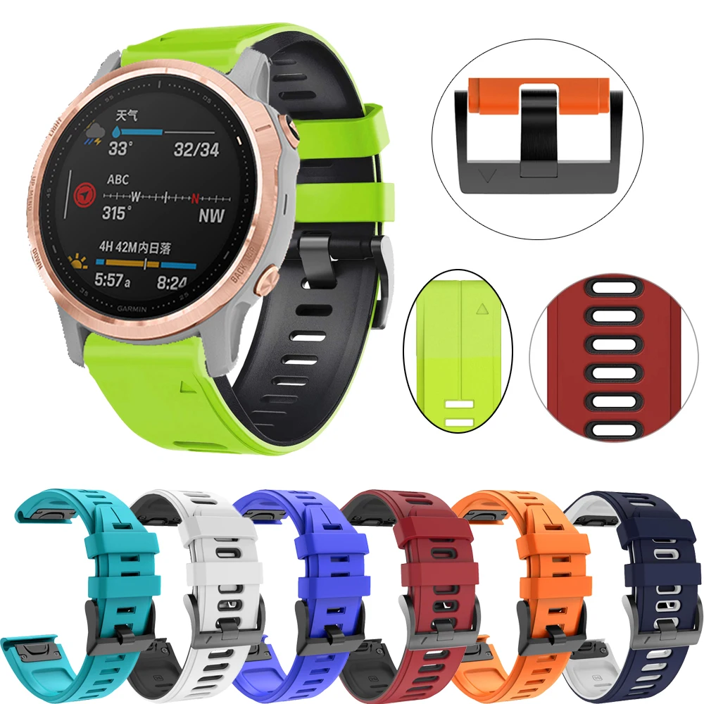 Смарт-часы ремешок для смарт-часов Garmin Fenix 6S 5S быстроразъёмное соединение