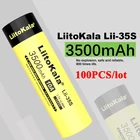Аккумулятор LiitoKala 100, 18650 в, Lii-35S мА  ч, 10 А, 3,7 шт.