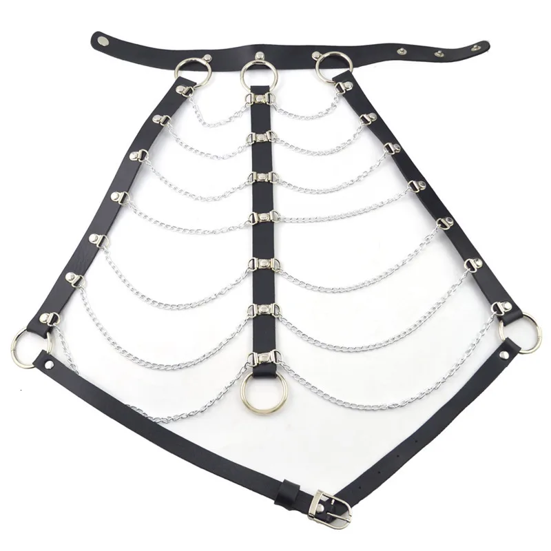 WKOUD EAM Женская металлическая панк цепочка для груди сексуальный модный шарм