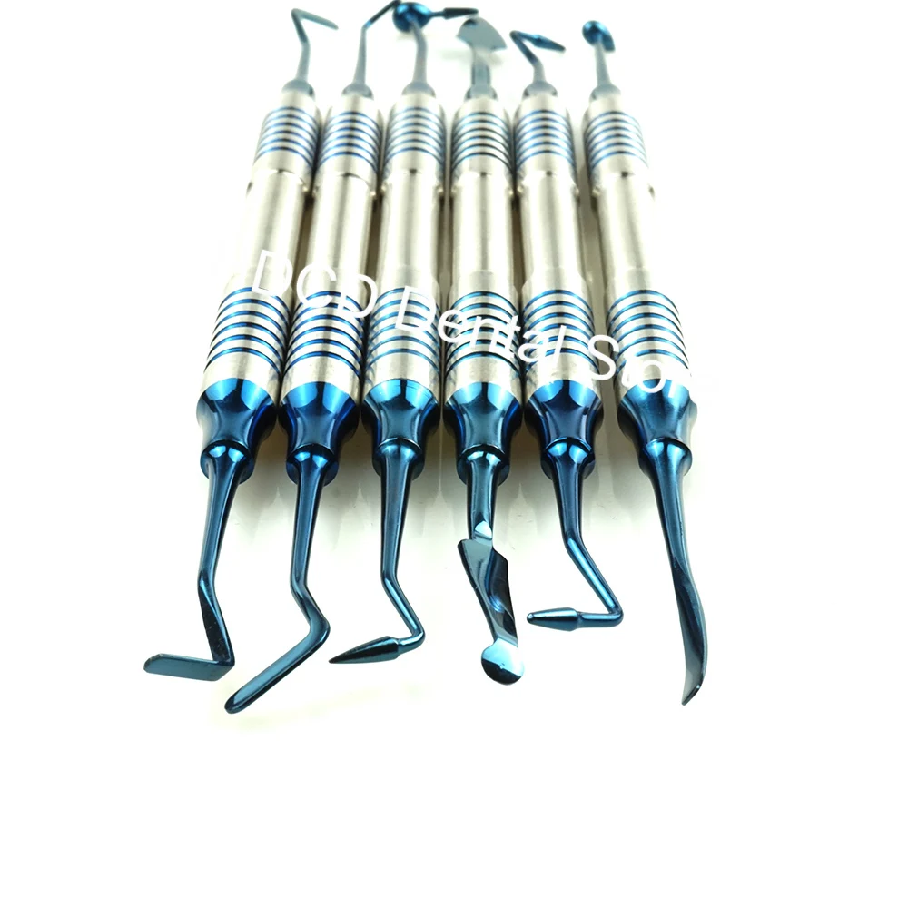 Инструменты для наполнения зубной смолой 6 шт. композитный шпатель нержавеющая