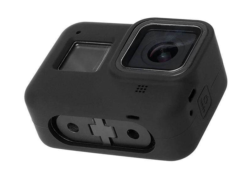 Силиконовый чехол для GoPro Hero 8, черное закаленное стекло, защита экрана, защитная пленка для объектива, чехол для Go Pro 8, аксессуары