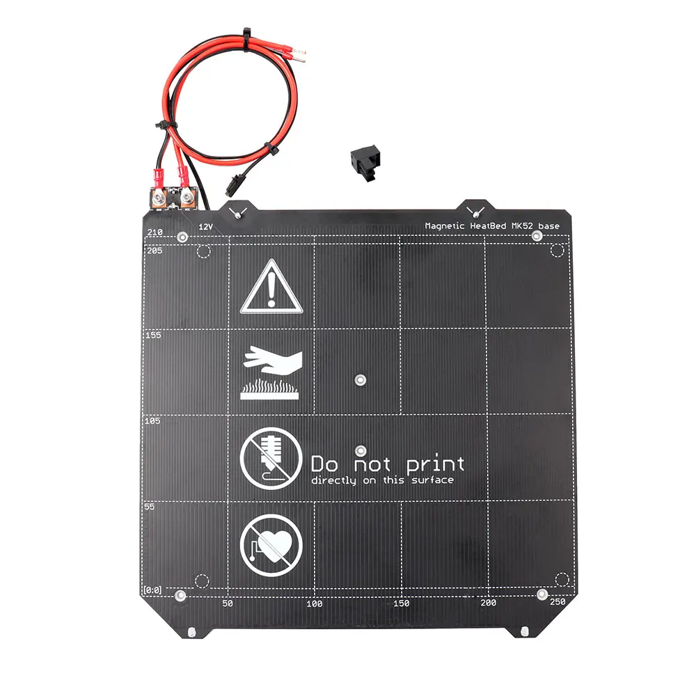 Подогреваемая платформа для 3D принтера Prusa i3 MK2.5 кровати MK52 со следами задней