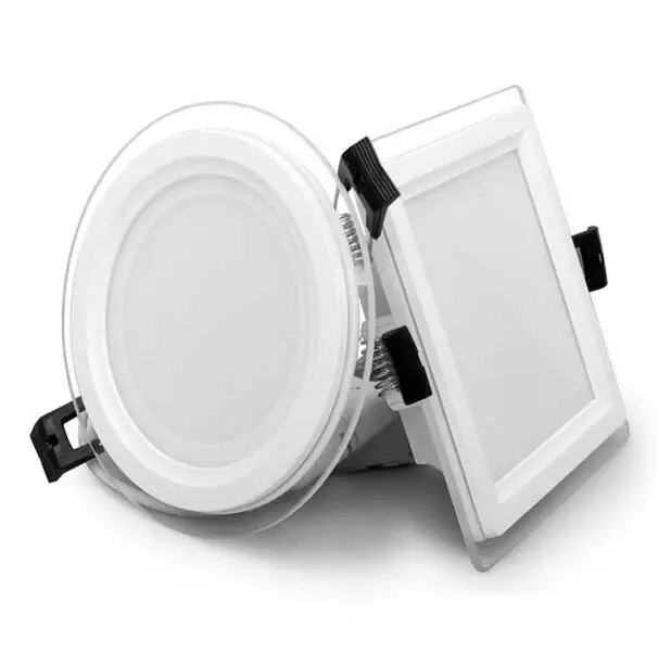 Приглушаемый светодиодный панельный светильник круглая/квадратная стеклянная