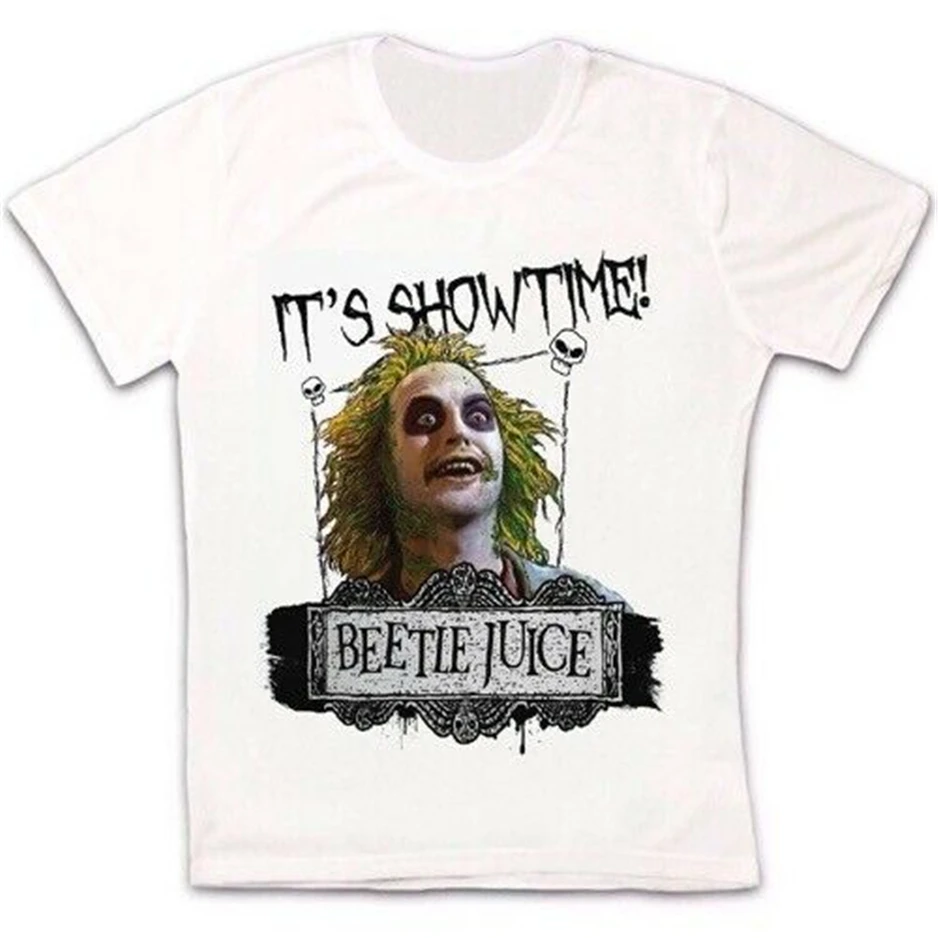 Beetlejuice 80S Showtime культовый фильм Забавный классный подарок Ретро футболка 2488