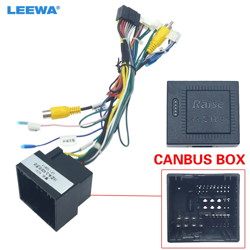 LEEWA 16pin автомобильный Android стерео жгуты проводов для Peugeot 308(2016)/4008(2017)/508L(2019)/Citroen C3