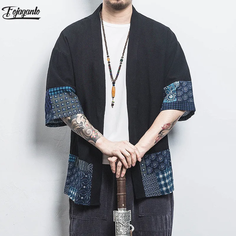

Fojaganto Casual Brand Men Printing Shirts Men's Short Sleeve Shirts Fashion Trend Male Turn-down Collar Shirt Coat