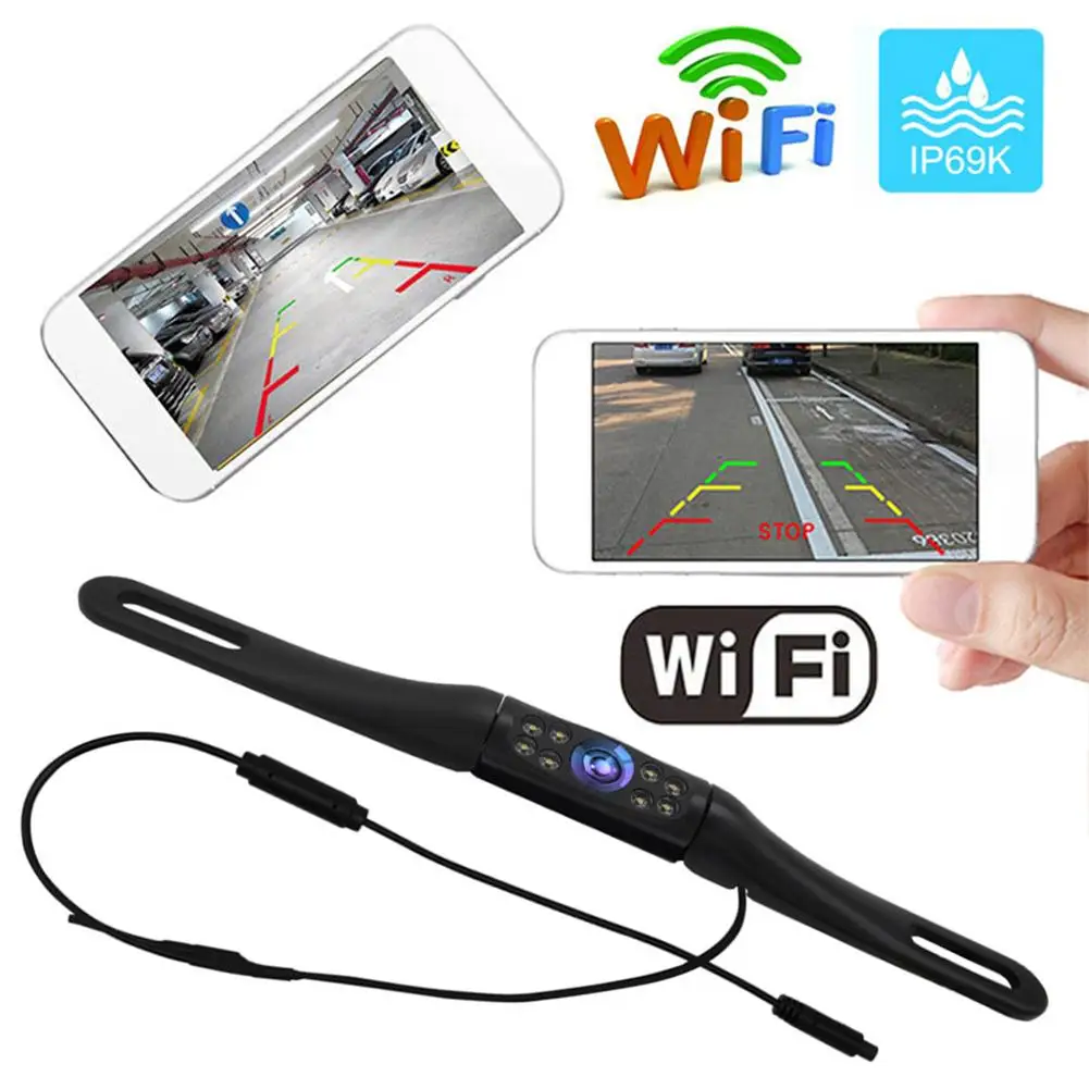 

Камера заднего вида с разрешением 1280x720, IP67, водонепроницаемая, угол обзора 170 градусов, ночное видение