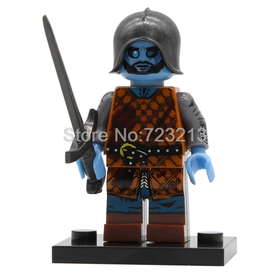 Wights Новая игра престолов Сезон 8 фигурка Джон Сноу беньен Старк белый Walker Wights Джор мормонт самвелл Тарли строительные блоки игрушки - Цвет: Wights