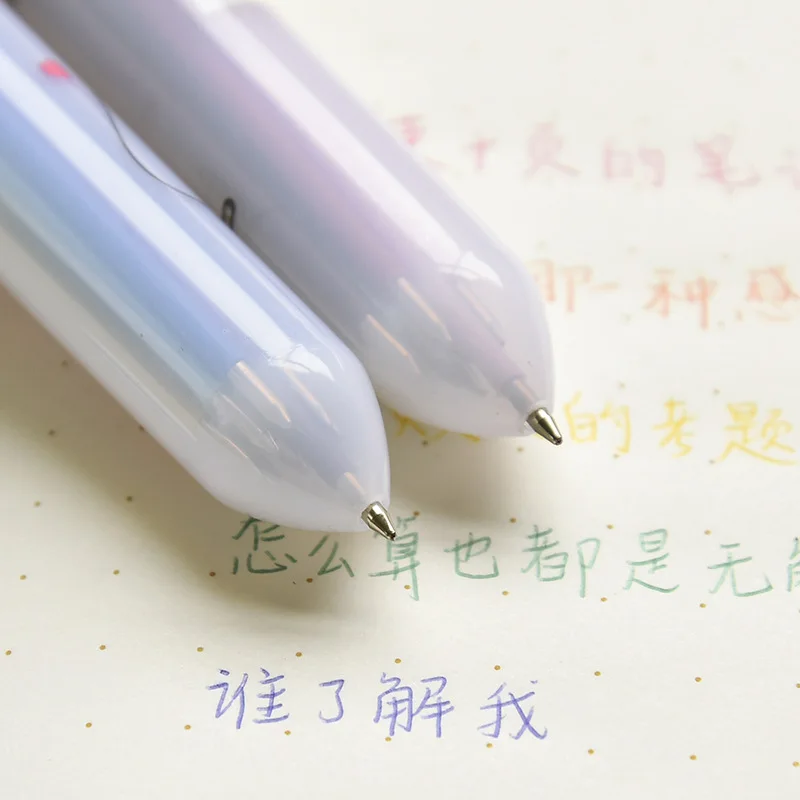 10 Цвета шариковая ручка мультяшная японская многоцветная креативная милая