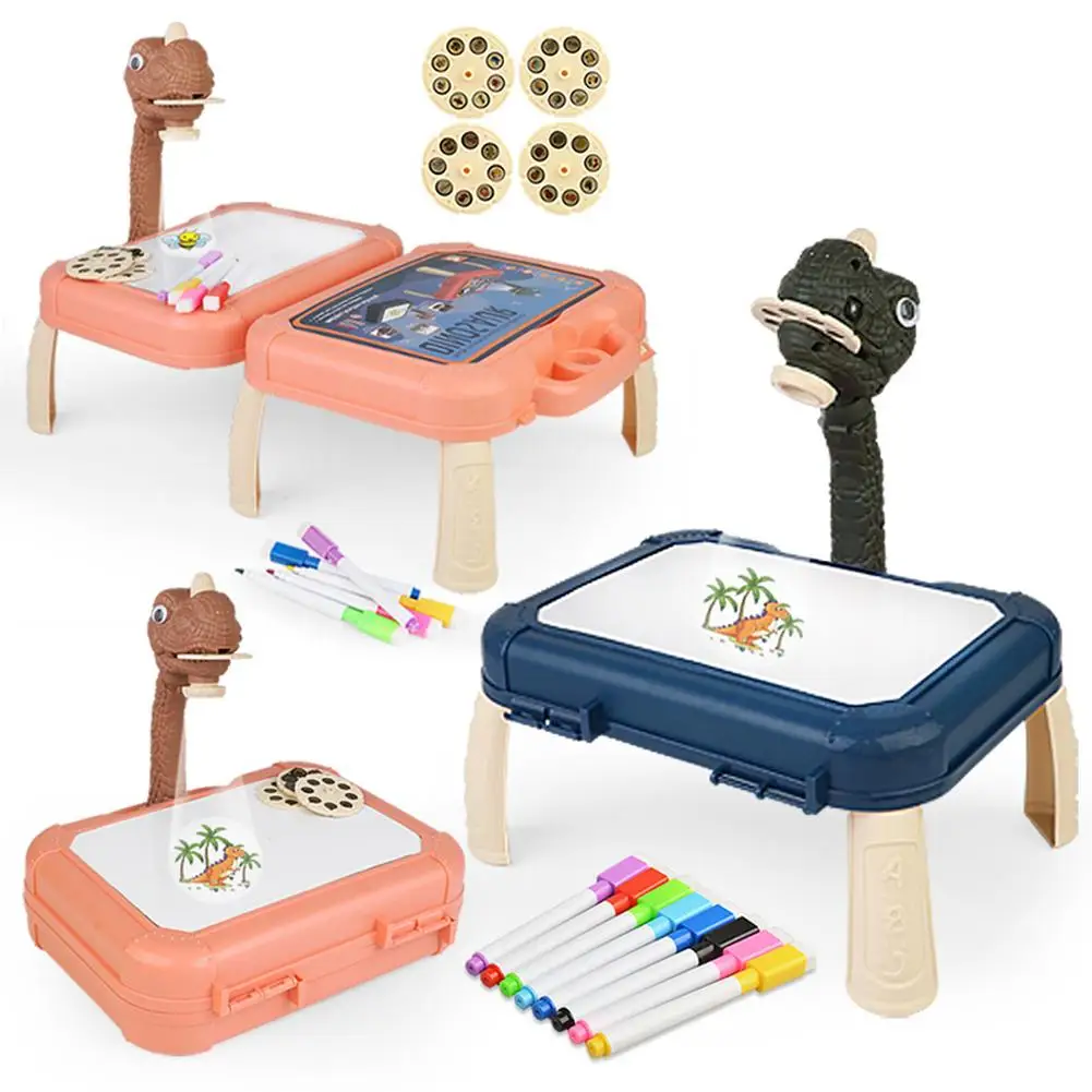 

Children LED Projector Painting Art Drawing Table Light Toy For Kids Painting Board Desk Educational Learning Paint Tools Toys