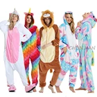Женские пижамы с радужным единорогом; семейная одежда; мужские пижамы с рисунками животных и животных; пижамы для взрослых; одеяло; пижамы для сна