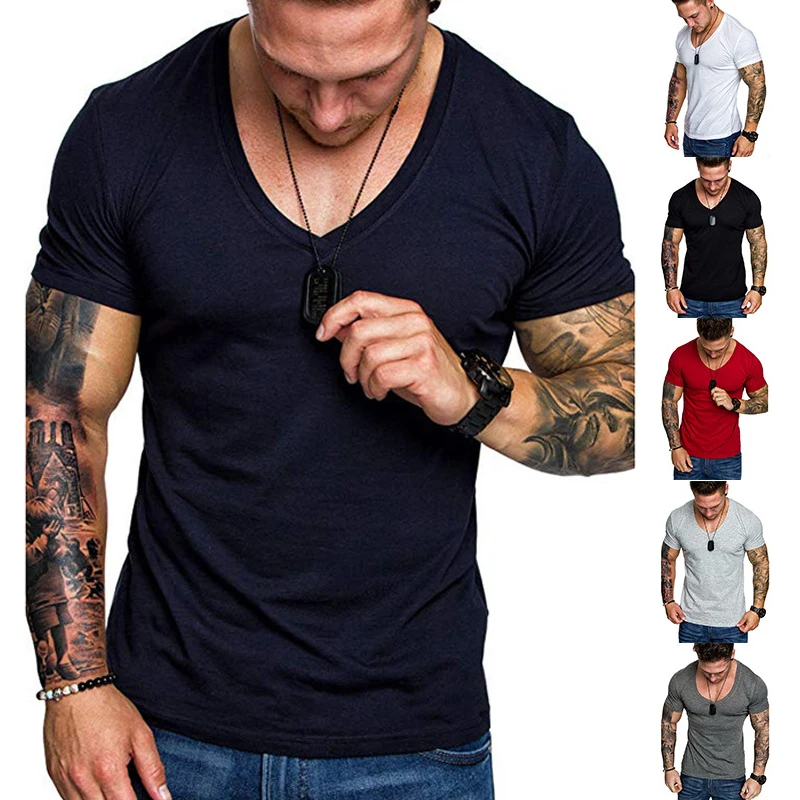 2020 Европейская новая однотонная модная Большая мужская повседневная спортивная