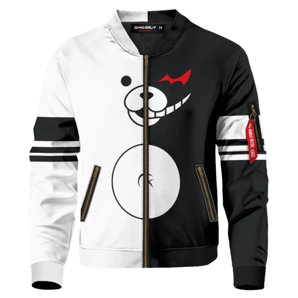 

Anime Danganronpa Monokuma Cosplay Danganronpa Monokuma 3D Printed Sweatshirt Men Women Casual Streetwear Coat