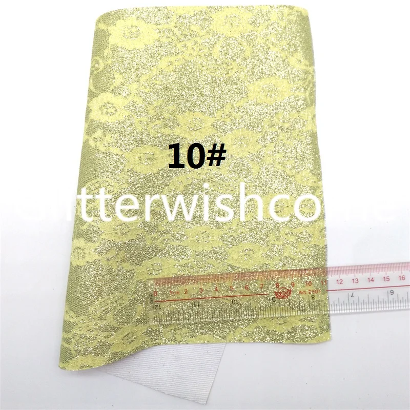 Glitterwishcome пастельных Цвета с кружевом и блестками Кожа тканевый Виниловый фон для