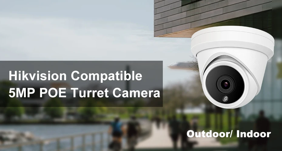 Hikvision совместимая 5MP револьверная купольная камера безопасности IPC-D350 наружная 5 мегапиксельная камера видеонаблюдения ip-камеры с питанием по PoE с 30M IR