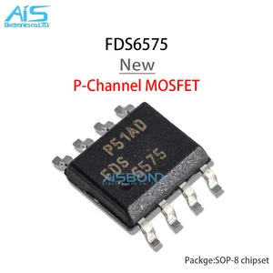 10Pcs/Lot New FDS6575-NL FDS6575 FDS 6575 SOP-8 P Channel 20-V D-S MOSFET