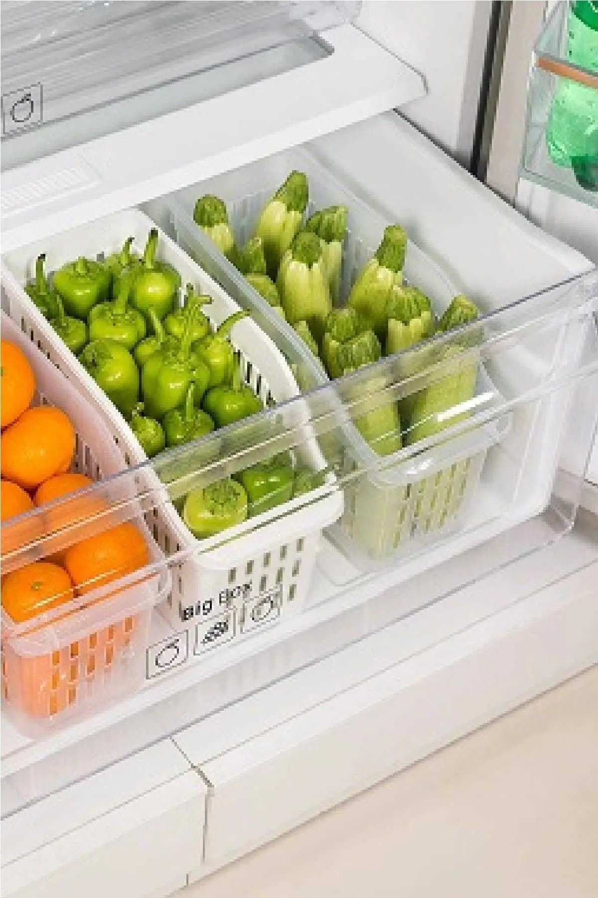 

5pcs Adjustable Stretchable Refrigerator Organizer Storage Box Drawer Rangement Fridge Fresh Spacer Layer Rack Bag Closet