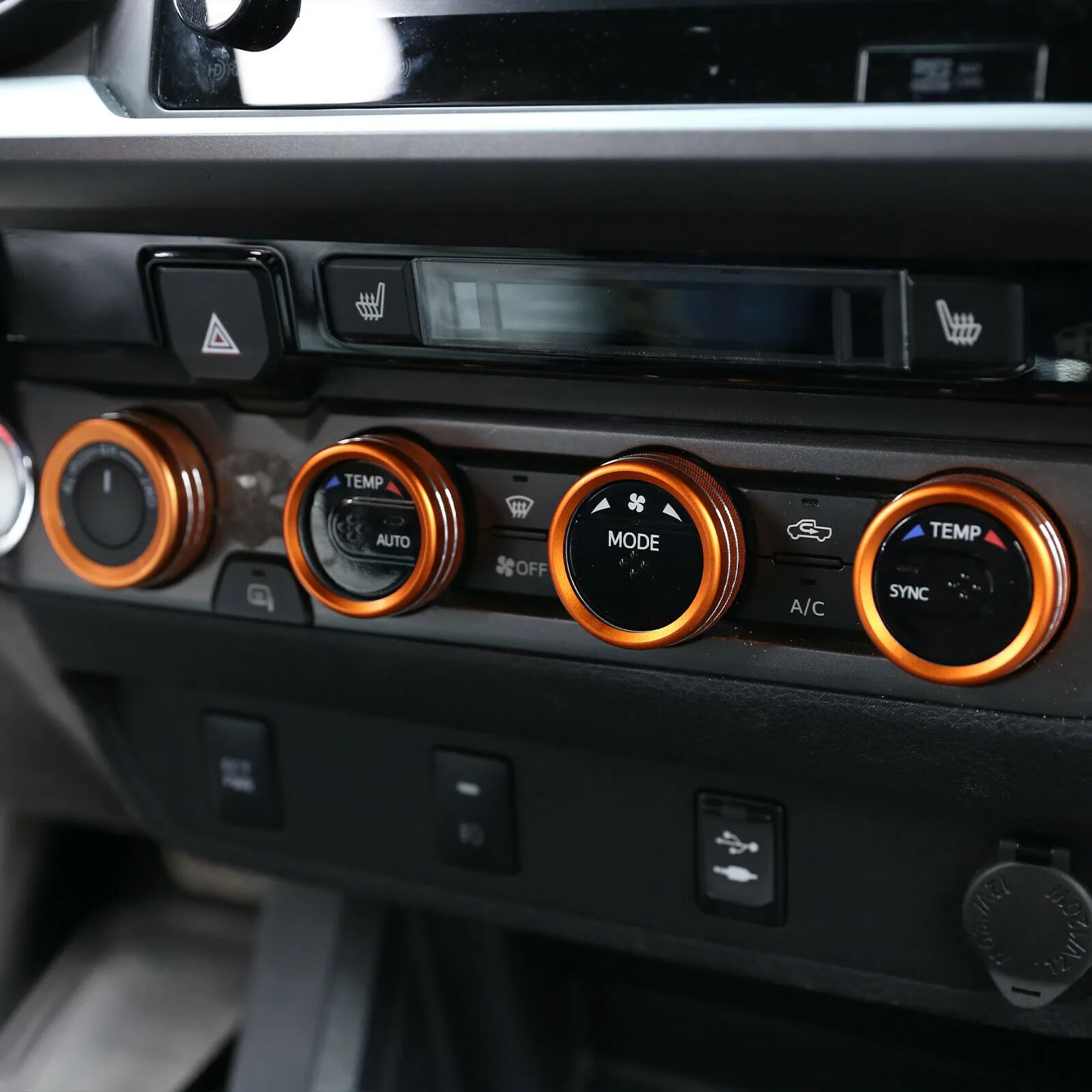 

16-2020 Knobs Ring Cover Accessories Air-Con Central For Toyota Tacoma