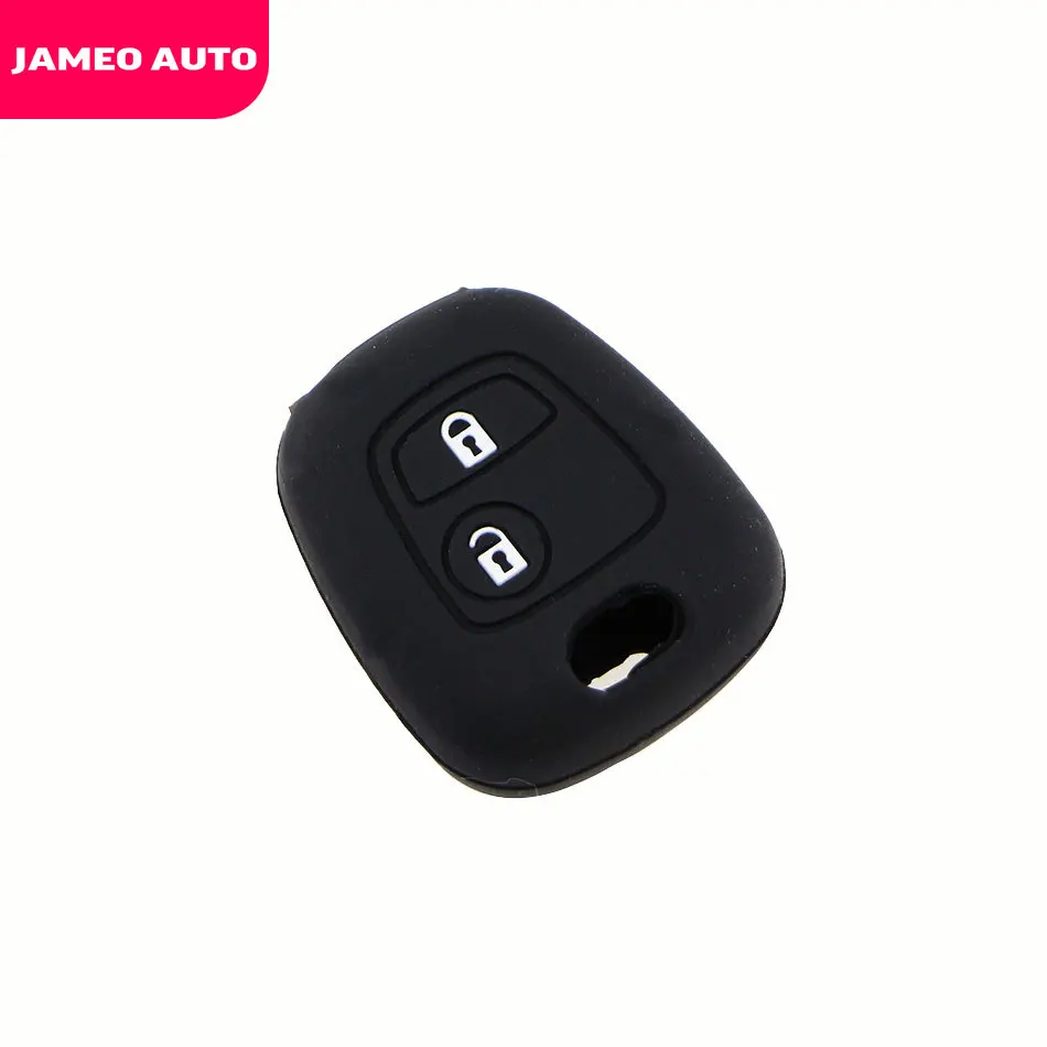Силиконовый чехол с 2 кнопками для Citroen C1 C2 C3 Pluriel C4 C5 C8 Xsara Picasso Peugeot 206 307 207 408|Футляр