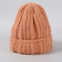 knitted beanies hat solid color winter warm soft elastic cap sport bonnet ski hats men women multicolor skullies caps