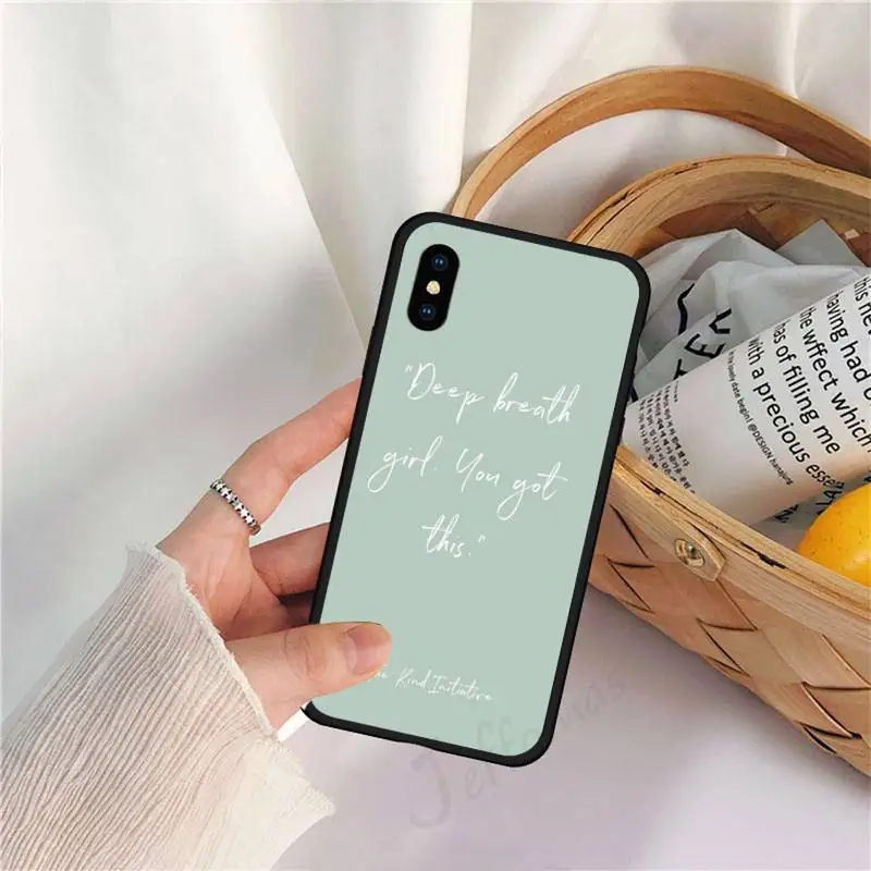 

Color background maxim motivating text Phone Case for iPhone 11 12 pro XS MAX 8 7 6 6S Plus X 5S SE 2020 XR