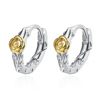 fashion drop earrings accessories 925 silver jewelry flower shape earrings for women wedding promise party engagement wholesale