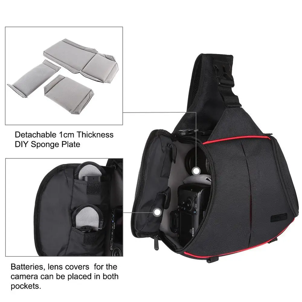 camera bag protection backpack waterproof shockproof for slr dslr mirrorless camera lens battery free global shipping