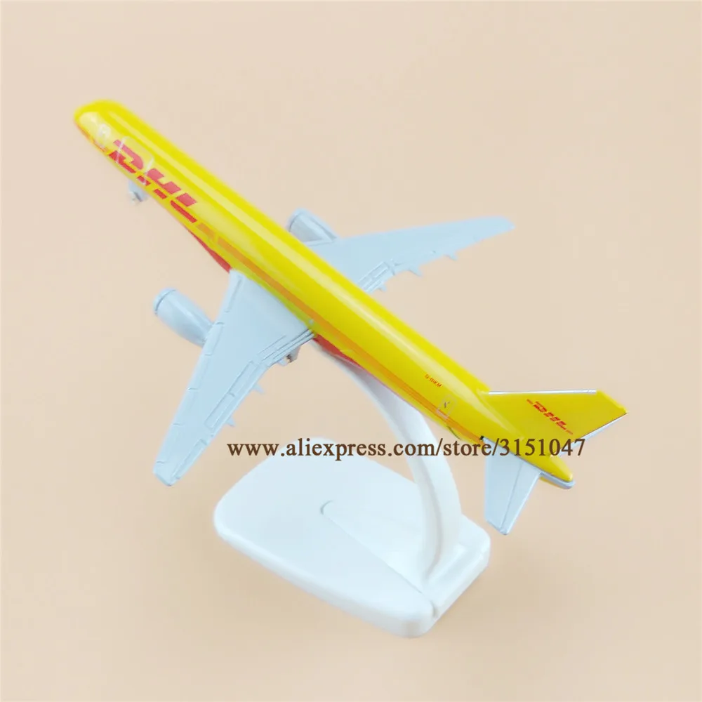 Air желтая утка DHL авиалинии Боинг 757 B757 дыхательные пути модель самолета сплав