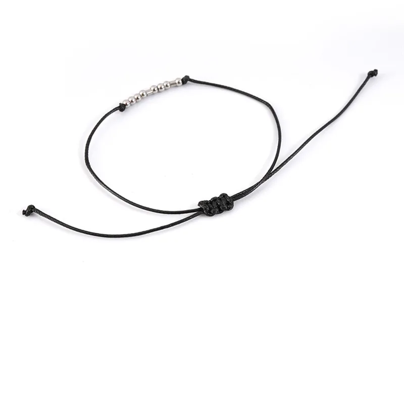 Взрывной браслет с паролем из нержавеющей стали бусины ручной работы плетеный