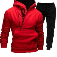 mens sportswear suit 2021 spring and autumn new two piece mens casual hoodies pants sportswear fashion sports shirt male