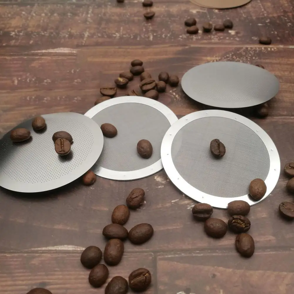 

Hot Sales!! 61mm Metal Filter Durable Reusable Stainless Steel Washable Coffee Filter for Coffee Makers