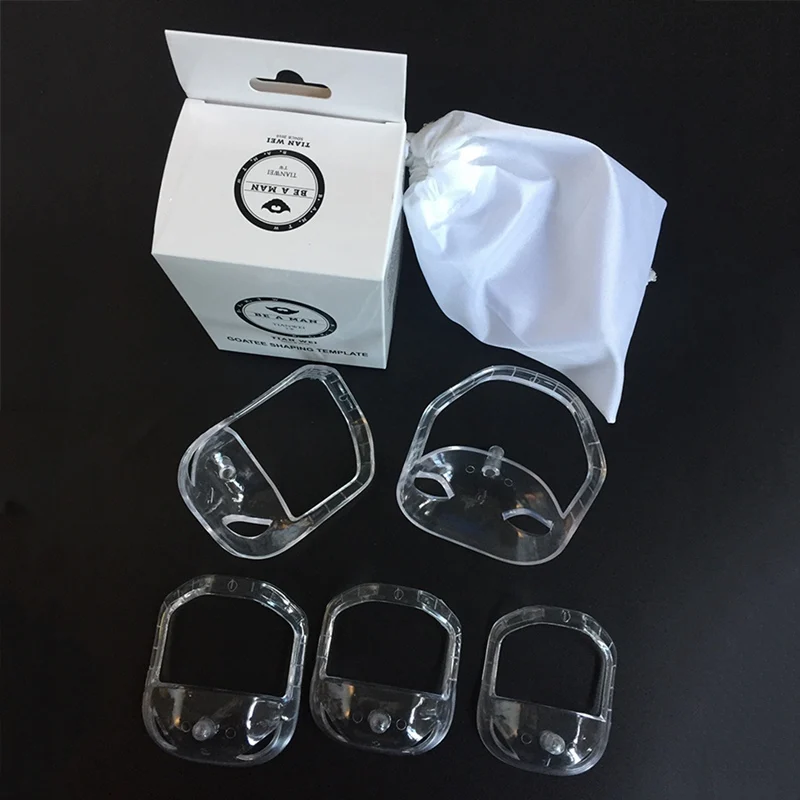 

5 pieces/set men's beard styling tools men's beard shaving templates beard and beard shaving facial care styling beautiful gifts
