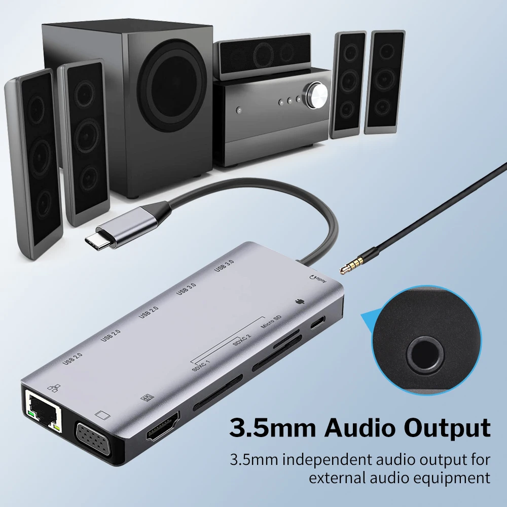 Deelife USB C концентратор type C к Мульти USB 3,0 концентратор HDMI адаптер док-станция для MacBook Pro USB-C 3,1 разветвитель порт type C концентратор
