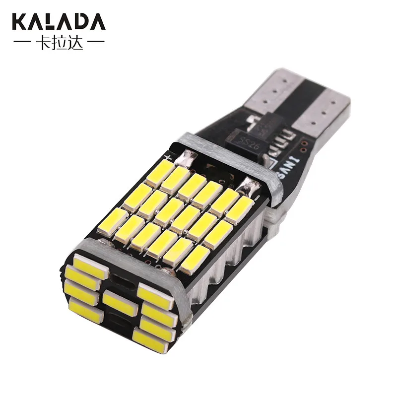 Лампа заднего хода светодиодная T15, W16W, 921, 12 В, 2 шт., Реверсивные огни