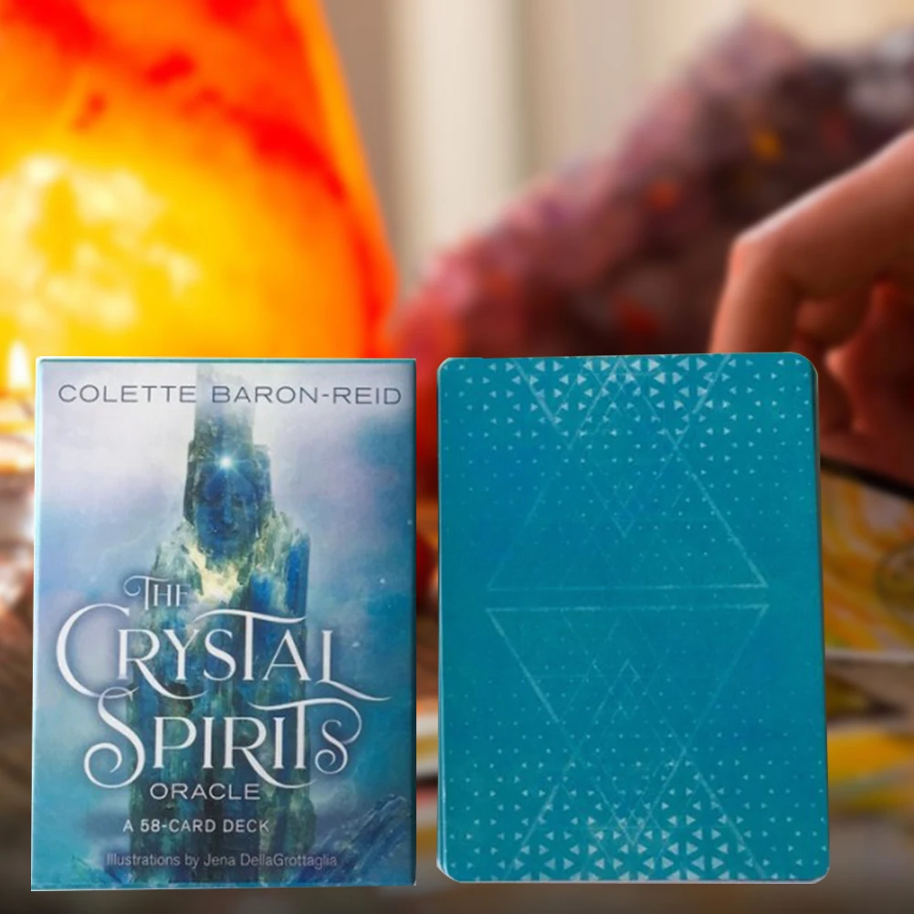 

Crystal Spirits Oracles A 58-Card Deck And Guidebook Cards Game Toy English For Family Party Playing Card Game Entertainment