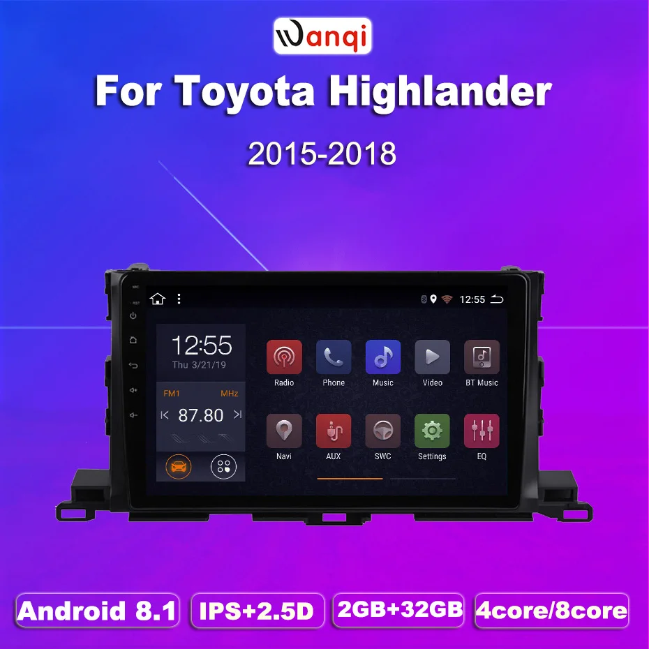 2G ram 32G rom 10 1 дюймов Android 8 Автомобильный gps для Toyota camry 2015-2016 навигационная