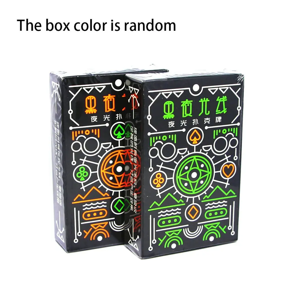 Темсветильник светящиеся флуоресцентные игральные карты профессиональные