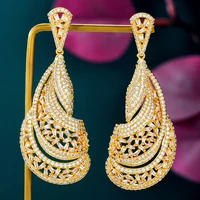 soramoore luxury dangle earrings for women lady girl party show daily fashion bridal wedding party jewelry trendy high quality