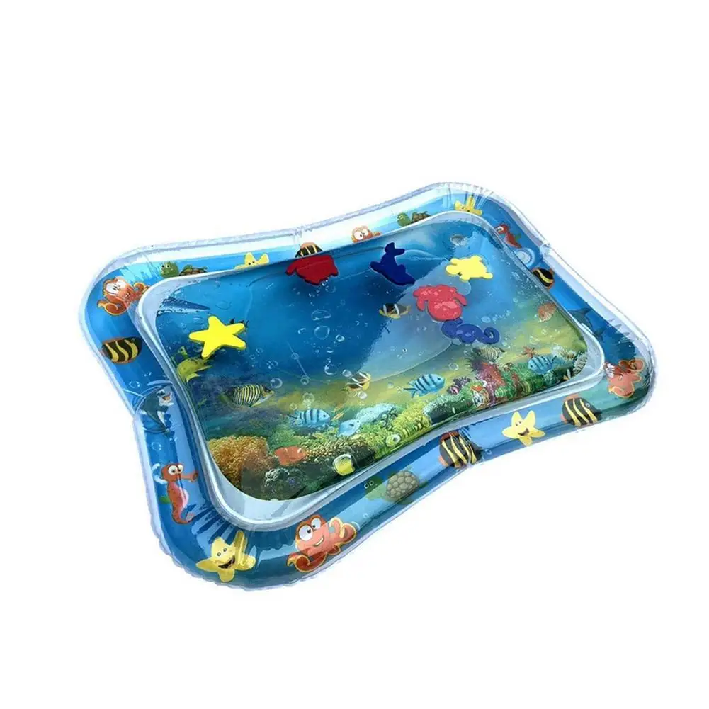 

Cartoon Sea Animal Inflatable Baby Water Play Mat Infant Toddler Activity Pad