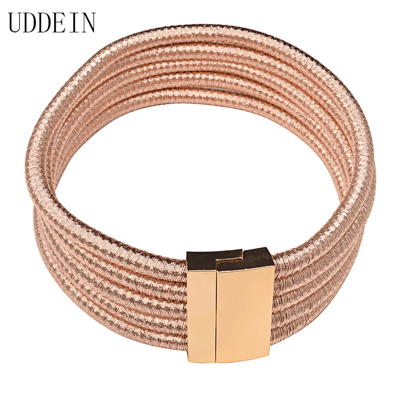 UDDEIN многослойный кружевной чокер с магнитной пряжкой эффектное ожерелье для