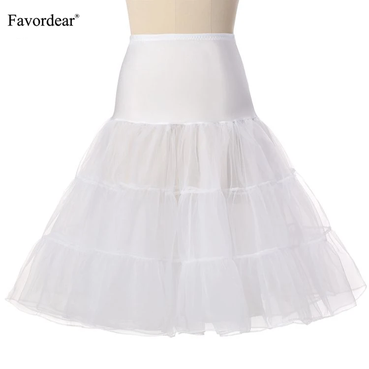 Женская винтажная юбка в стиле рокабилли 50-х Нижняя юбка-пачка длиной 27 дюймов |