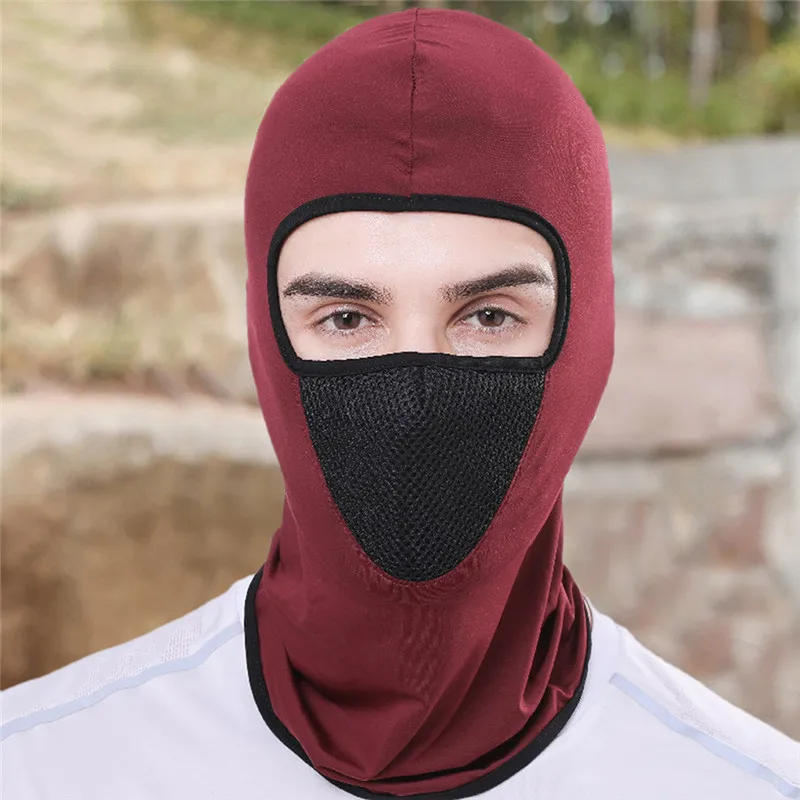 Полиэстеровая шляпа 2/3 с отверстиями маска для лица лыжная армейская тактическая