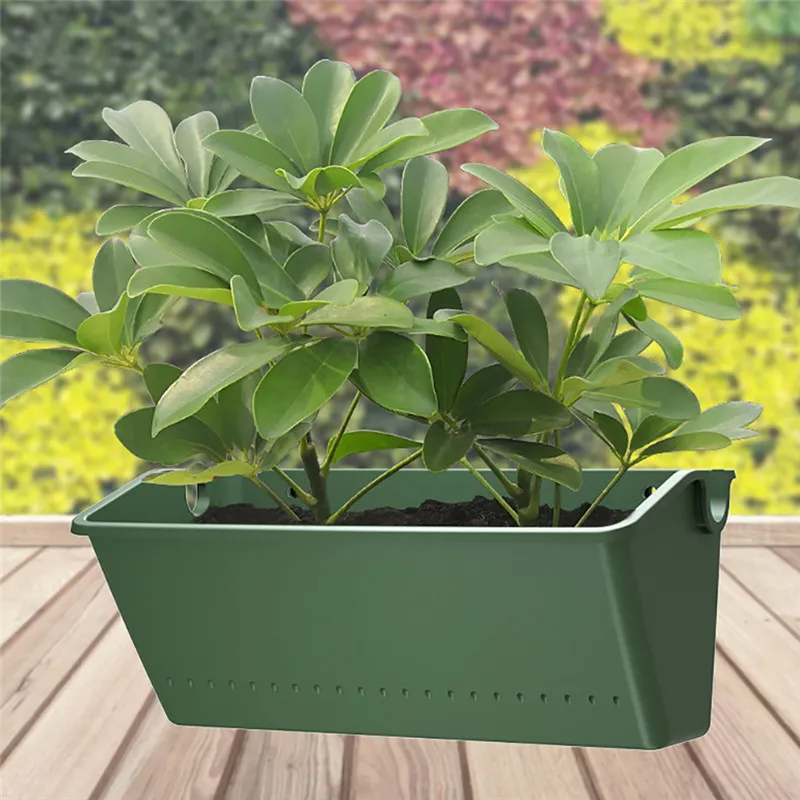 VOGVIGO прямоугольный горшок для растений Сад Балкон открытый контейнер зеленый