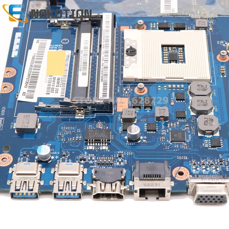 NOKOTION для lenovo Ideapad Y580 Материнская плата ноутбука QIWY4 LA-8002P HM76 PGA989 DDR3 GTX660M графика -
