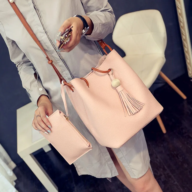 2019 новые модные женские сумки через плечо из искусственной кожи в форме ведерка